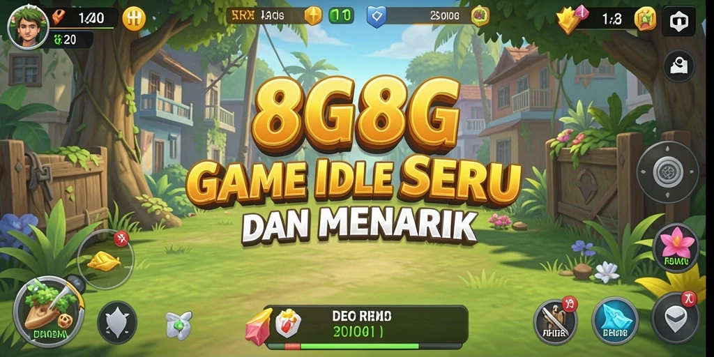 Tangkapan layar <strong>8G8G</strong> menampilkan aksi gameplay yang santai dan menarik.