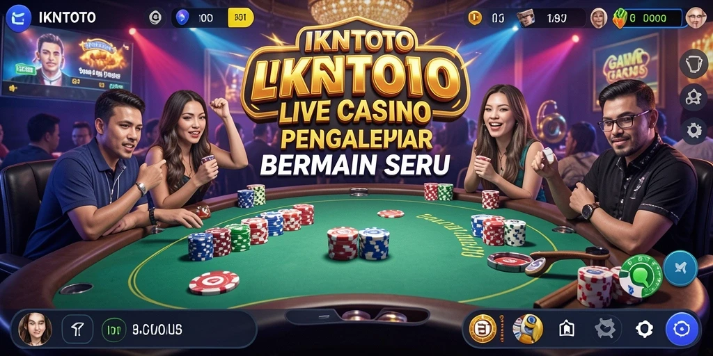 Tampilan gameplay Live Casino yang mendebarkan di IKNTOTO.