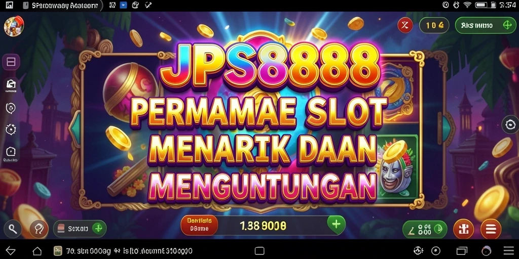 Tampilan gameplay menarik dari JPS888 menunjukkan kemenangan slot.