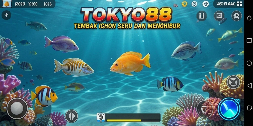 Screenshot gameplay TOKYO88 yang menampilkan aksi Tembak Ikan.