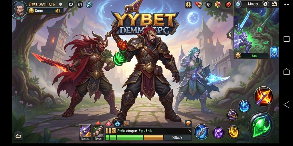 Tampilan gameplay epik dari dunia MMORPG YYBET.
